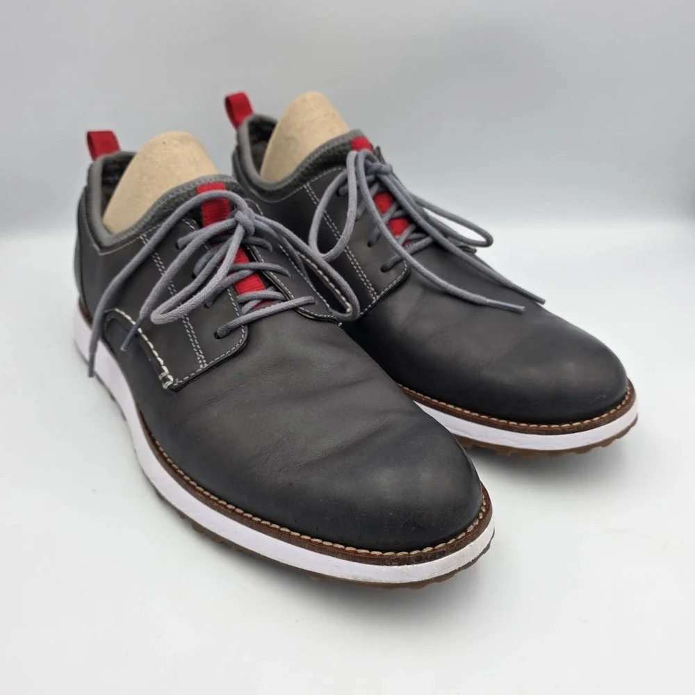 Sperry Gold Cup ASV Mens Gray Leather Oxford Sneakers STS14794 Size 10.5 M